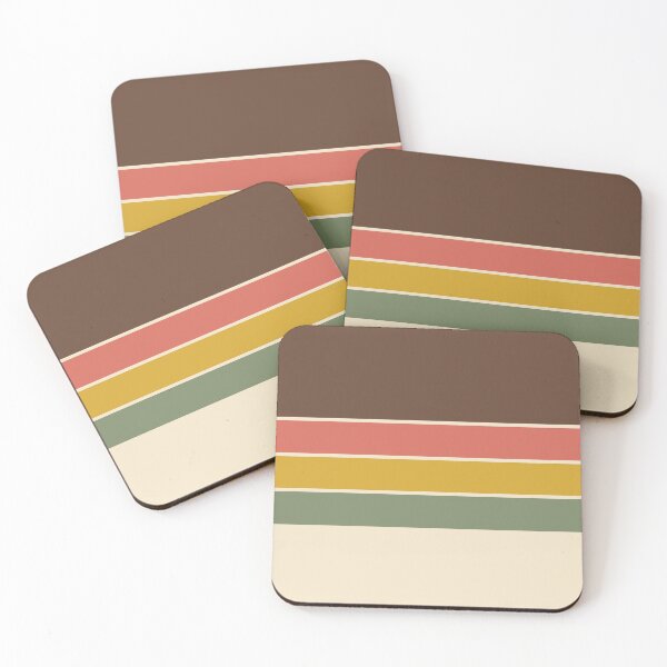 Item preview, Dusty Summer 70s Vintage Retro Stripes designed and sold by Deutschic.