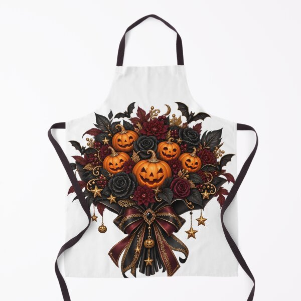 Item preview, Gothic Halloween Pumpkin Bouquet – Elegant Spooky Floral Design designed and sold by Clothes With Smiling Animals Walt Gral.