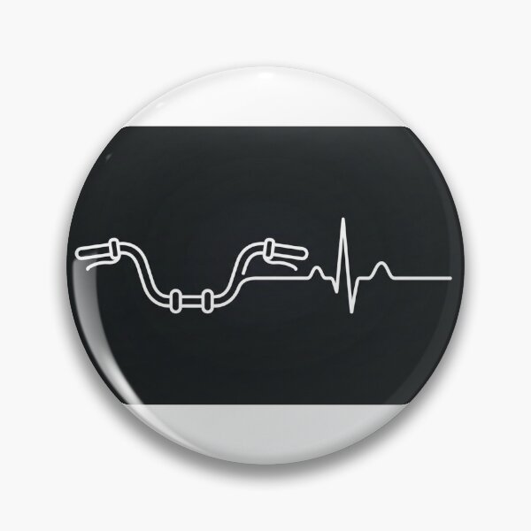 Item preview, Throttle Therapy Minimalist Motorcycle Heartbeat Rider T-Shirt designed and sold by ThrottleEcho.