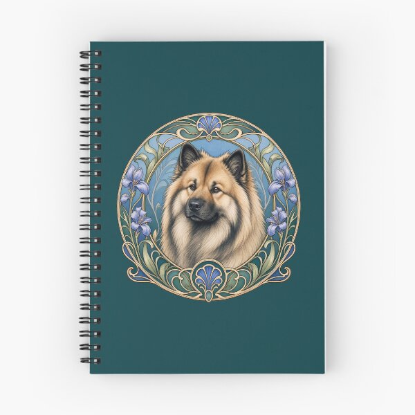 Item preview, Eurasier Dog Art Nouveau Floral Portrait designed and sold by AntiqueImages.