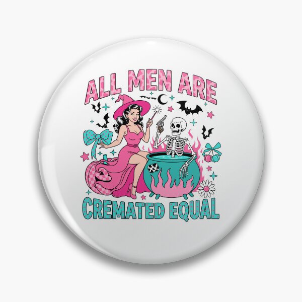 Item preview, All Men Are Cremated Equal Funny Witch Halloween designed and sold by KroghDs.