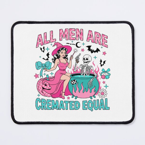 Item preview, All Men Are Cremated Equal Funny Witch Halloween designed and sold by KroghDs.