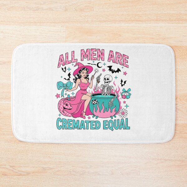 Item preview, All Men Are Cremated Equal Funny Witch Halloween designed and sold by KroghDs.
