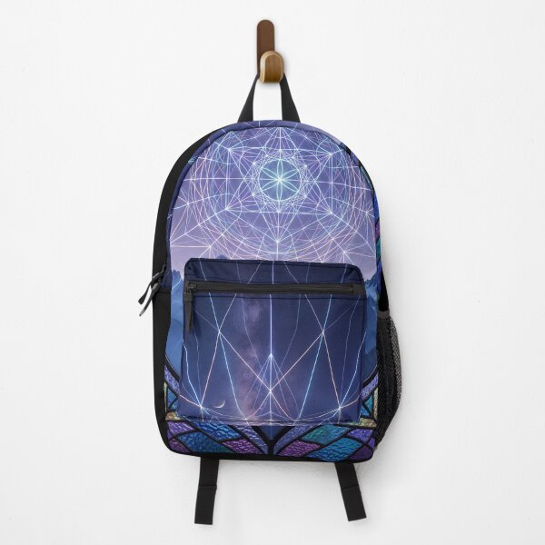 Item preview, Glowing Sacred Geometry Stained Glass Mountains | Monkeybusiness designed and sold by monkeybusiness.pt.