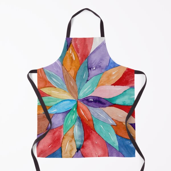 Item preview, Colourful Tropical Leaf Burst Watercolour designed and sold by ArithraStudio.