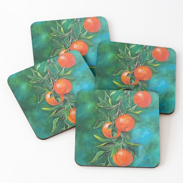 Item preview, Mandarins on a Winter's Night designed and sold by Alfred Fox Art.