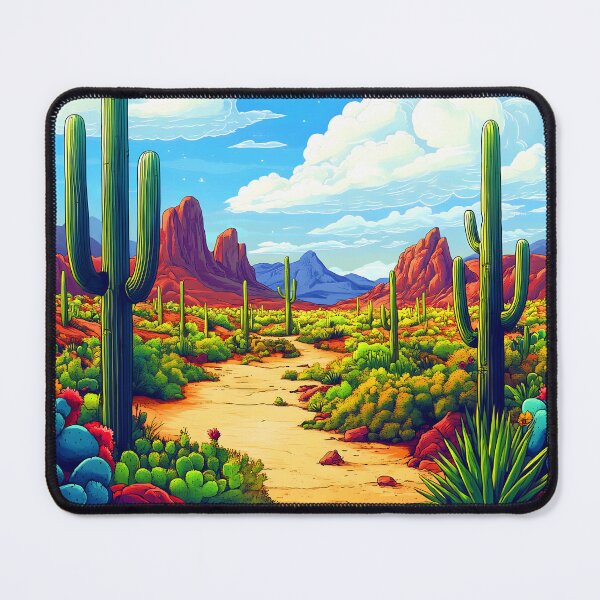 Item preview, Sci-Fi Fantasy Desert Bold Edgy Colorful Landscape Art  designed and sold by DEC02.