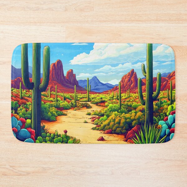 Item preview, Sci-Fi Fantasy Desert Bold Edgy Colorful Landscape Art  designed and sold by DEC02.