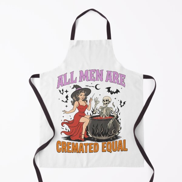 Item preview, All Men Are Cremated Equal Funny Halloween Witch designed and sold by KroghDs.