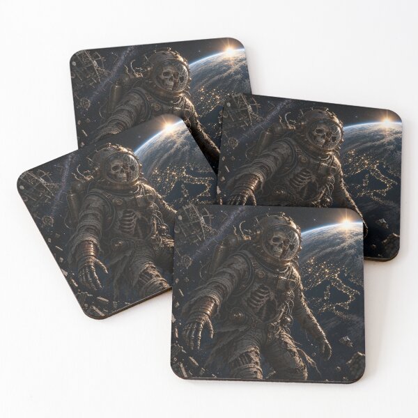 Item preview, Lost Steampunk Astronaut – Skeleton in Space designed and sold by RKWSHOP.