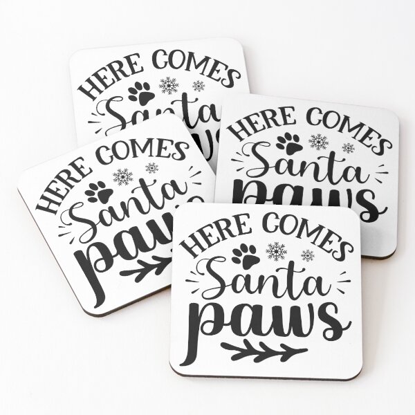 Item preview, Christmas Dog Here Comes Santa Paws Funny Holiday Design designed and sold by FuzionRaptor.