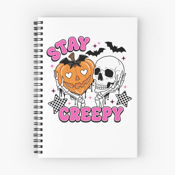 Item preview, Stay Creepy Retro Halloween Skull Pumpkin designed and sold by KroghDs.