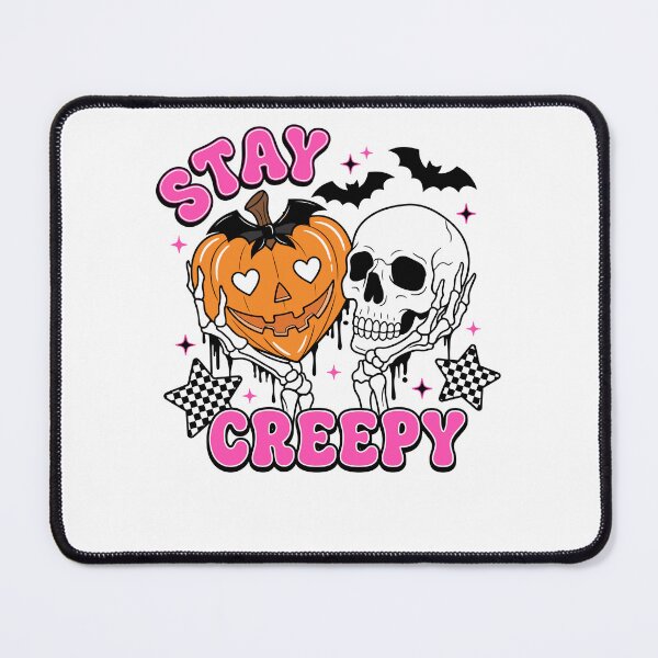 Item preview, Stay Creepy Retro Halloween Skull Pumpkin designed and sold by KroghDs.