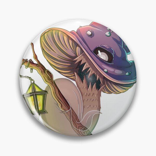 Item preview, Magical Sorcerer Mushroom | Dark Fantasy Yokai Monster & Lantern designed and sold by Yukkiart.