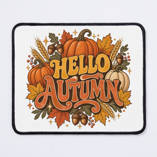 Item preview, Hello Autumn Vintage Harvest Illustration designed and sold by Golden Era Studio.