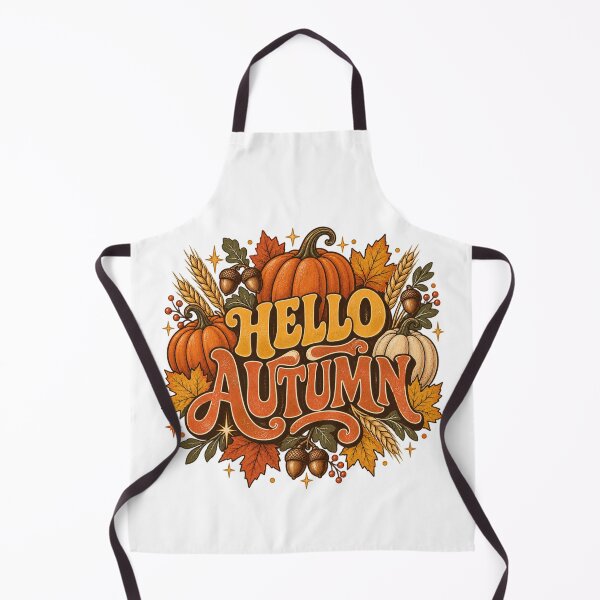 Item preview, Hello Autumn Vintage Harvest Illustration designed and sold by Golden Era Studio.