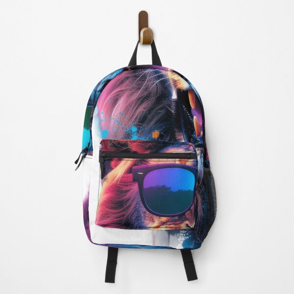 Item preview, Neon Lion With Sunglasses - Colorful Urban Wildlife Art designed and sold by DukeNiko.