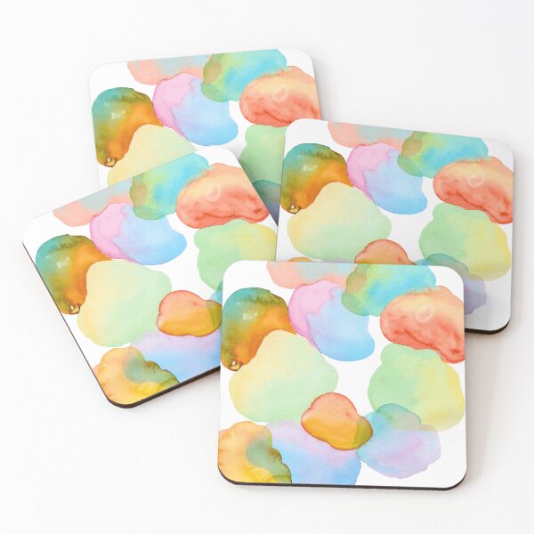 Item preview, Blue Rust and Ochre Watercolour Leaf Pattern designed and sold by ArithraStudio.