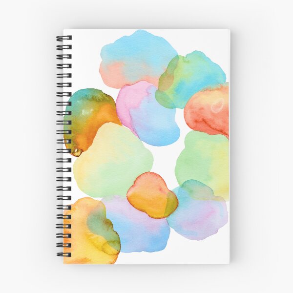 Item preview, Blue Rust and Ochre Watercolour Leaf Pattern designed and sold by ArithraStudio.