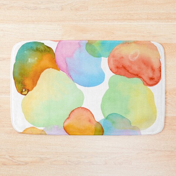 Item preview, Blue Rust and Ochre Watercolour Leaf Pattern designed and sold by ArithraStudio.