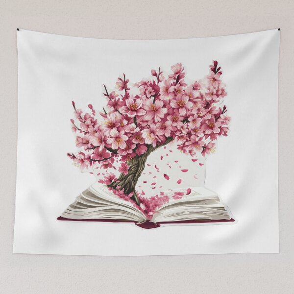 Item preview, Sakura Cherry Blossom Open Book designed and sold by FlowersColorful.