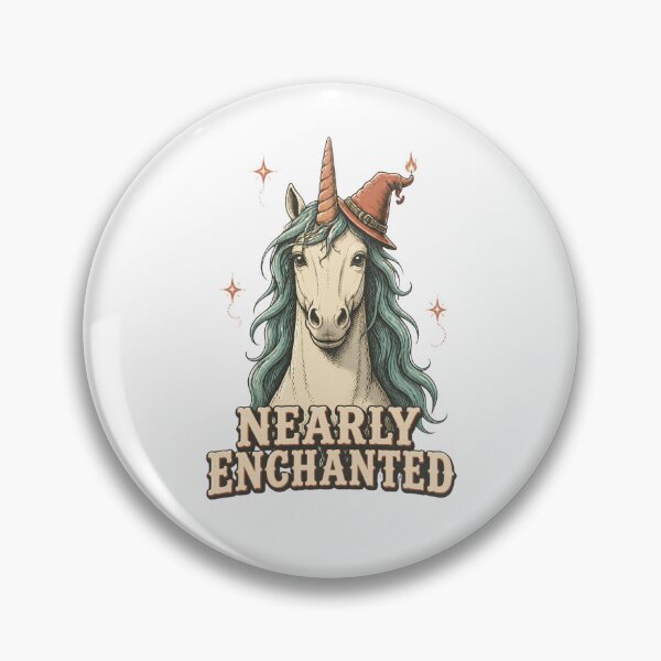 Item preview, Nearly Enchanted Unicorn with Hat – Magical Fantasy Unicorn Design designed and sold by CutieGalore.