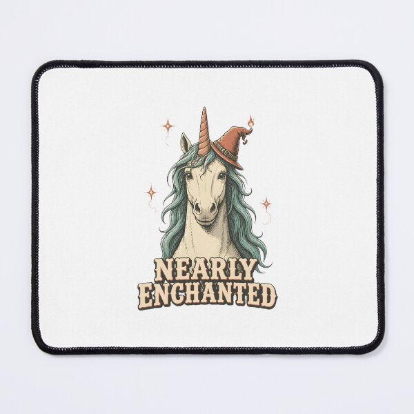 Item preview, Nearly Enchanted Unicorn with Hat – Magical Fantasy Unicorn Design designed and sold by CutieGalore.