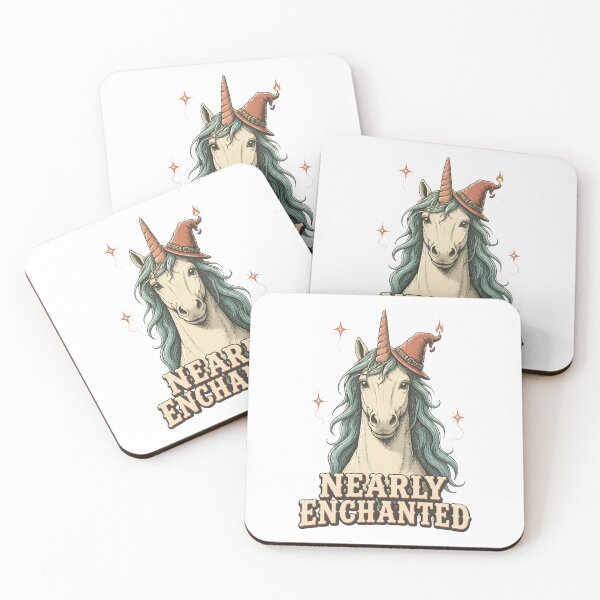 Item preview, Nearly Enchanted Unicorn with Hat – Magical Fantasy Unicorn Design designed and sold by CutieGalore.