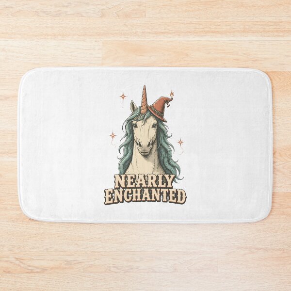 Item preview, Nearly Enchanted Unicorn with Hat – Magical Fantasy Unicorn Design designed and sold by CutieGalore.