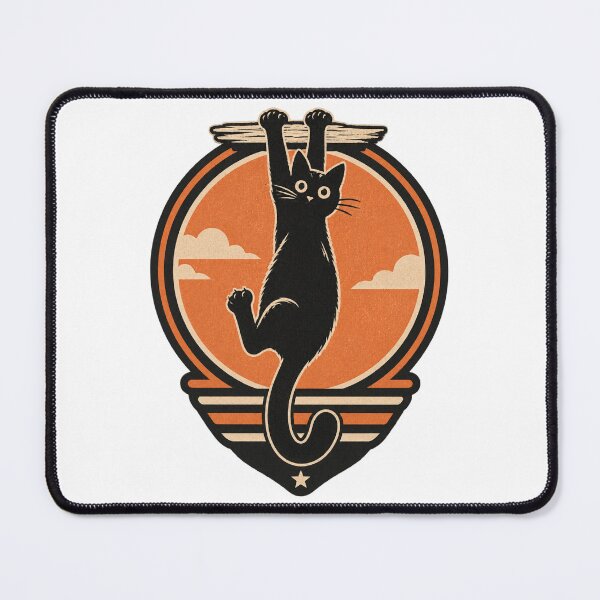 Item preview, Black Cat'S Grip: Adorable Feline Clutching On Design | ⭐⭐⭐⭐⭐ Best Seller designed and sold by BearingCrew.