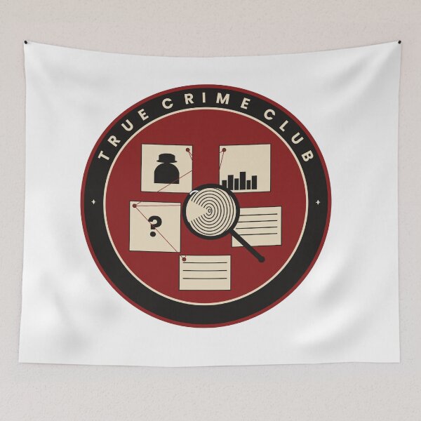 Item preview, True Crime Club Detective Evidence Board T-Shirt designed and sold by Mega-Shopping.