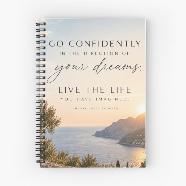 Item preview, Go Confidently – Inspirational Thoreau Quote designed and sold by KawaiiDesigns26.