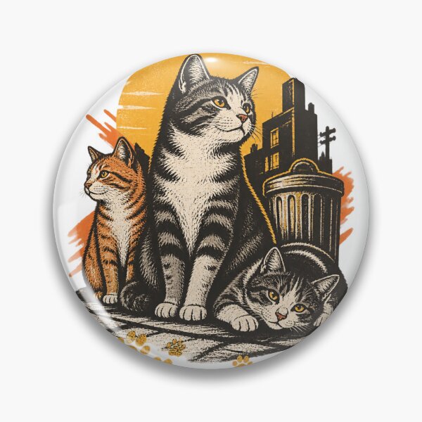Item preview, Urban Feline Art: Cool Street Cat Vibes For Cat Lovers | Perfect Gift For You And Friends designed and sold by BearingCrew.