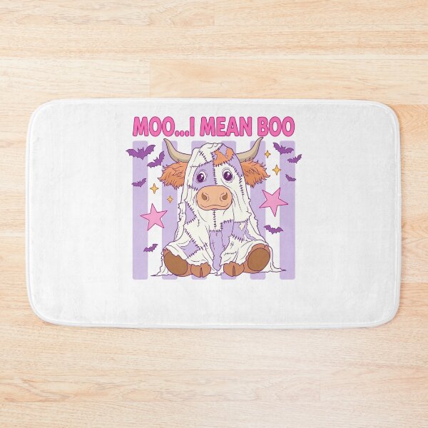 Item preview, Moo I Mean Boo Ghost Highland Cow Halloween designed and sold by KroghDs.