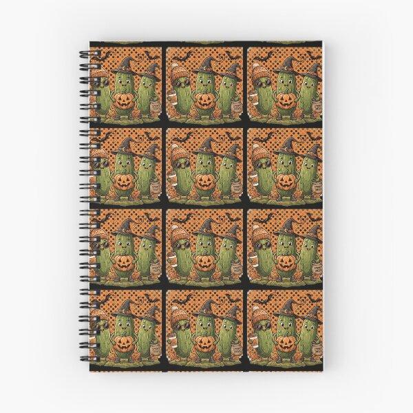 Item preview, Halloween Pickle Witches Cute Retro Art designed and sold by Basma Designs | Retro, Kawaii Shirts & Stickers.