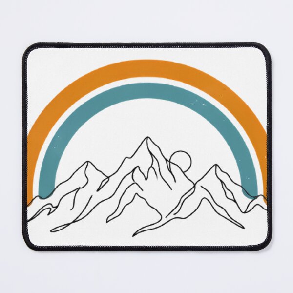 Item preview, Retro Mountain Arch Line Art Hiking Nature Gift designed and sold by GTFullShop.