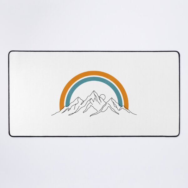 Item preview, Retro Mountain Arch Line Art Hiking Nature Gift designed and sold by GTFullShop.