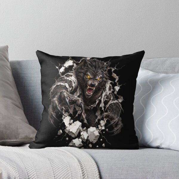 Item preview, Werewolf Breaking Through the Wall – Halloween Horror Monster designed and sold by Kruti Collection.
