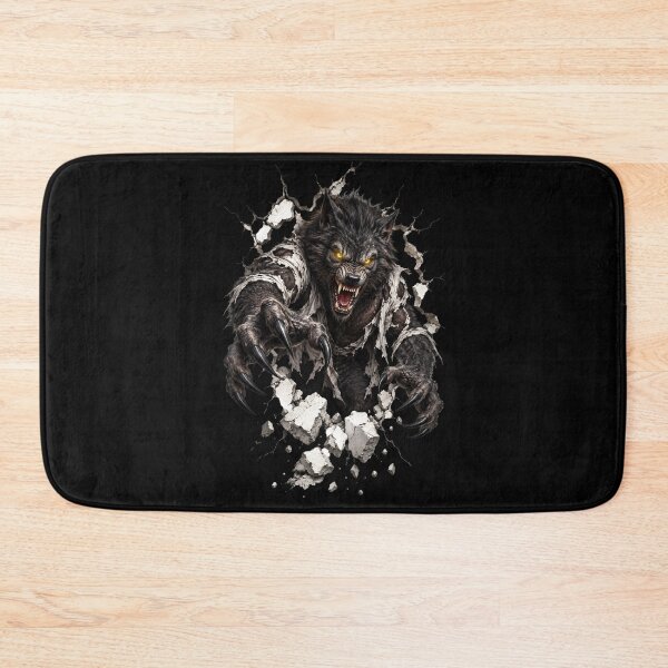Item preview, Werewolf Breaking Through the Wall – Halloween Horror Monster designed and sold by Kruti Collection.