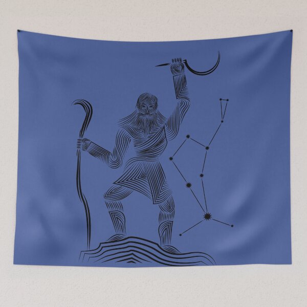 Item preview, Boötes Herdsman Constellation Black Celestial Line Art designed and sold by JAMerArc.