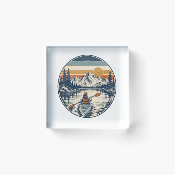 Item preview, Vintage Kayaker designed and sold by CampAndCoast.