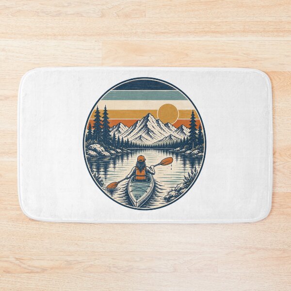 Item preview, Vintage Kayaker designed and sold by CampAndCoast.