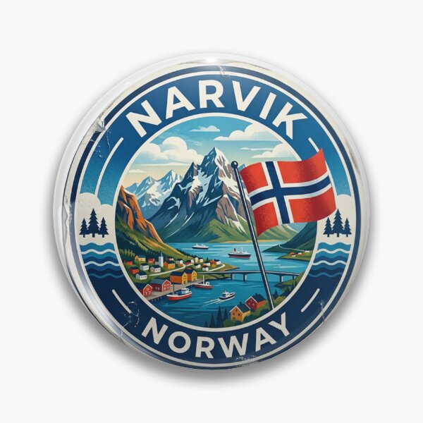 Item preview, Narvik Norway Sticker designed and sold by TulipaGraphics.