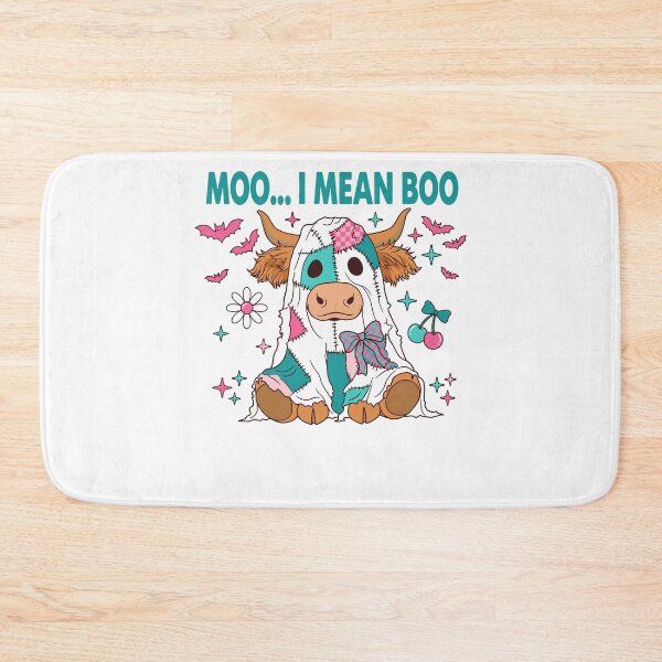 Item preview, Moo I Mean Boo Ghost Highland Cow Halloween designed and sold by KroghDs.