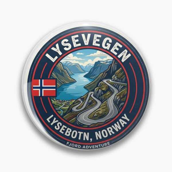 Item preview, Lysevegen Norway Sticker designed and sold by TulipaGraphics.