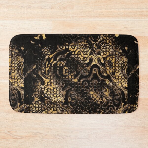 Item preview, Black and gold fractal with swirls designed and sold by KingsArtworx 2.