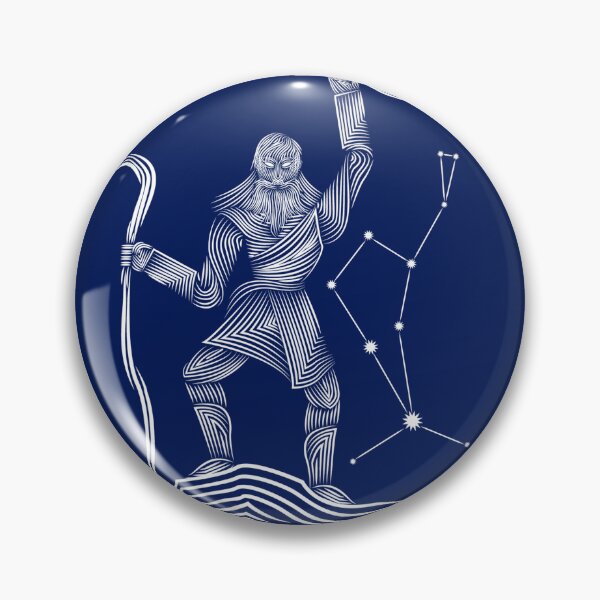 Item preview, Boötes Herdsman Constellation White Celestial Line Art designed and sold by JAMerArc.