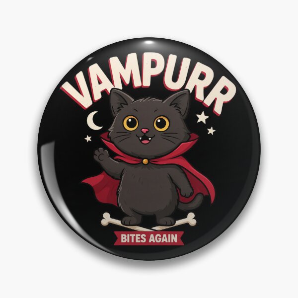Item preview, Vampurr Bites Again Funny Cat designed and sold by Millsoft.