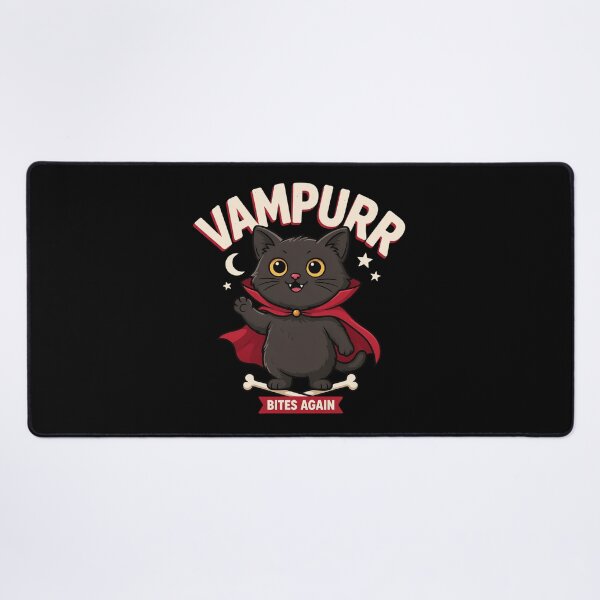 Item preview, Vampurr Bites Again Funny Cat designed and sold by Millsoft.