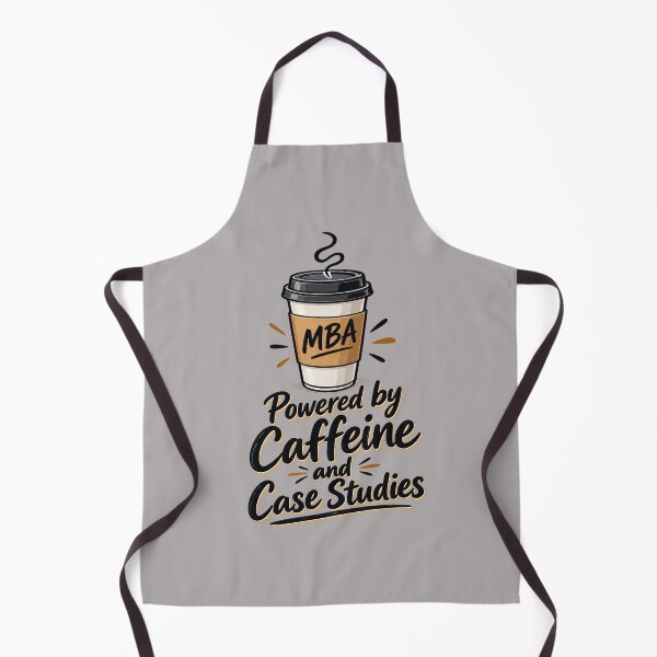 Item preview, MBA Powered by Caffeine and Case Studies - Funny Student Design designed and sold by 19Beauty.